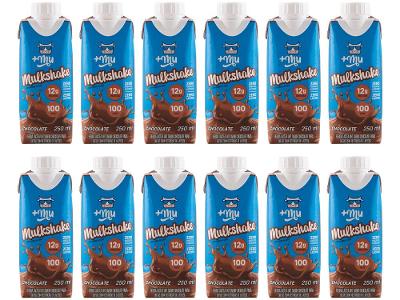 Bebida Láctea UHT com 12g de Proteínas +Mu Chocolate sem Lactose 250ml 12 Unidades