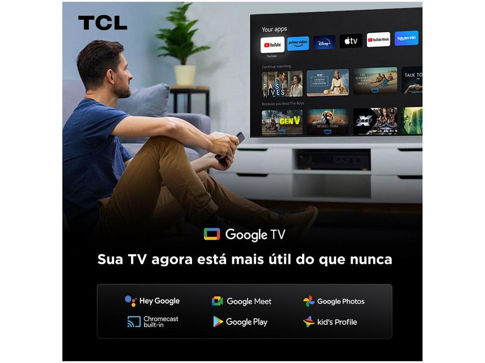 Smart TV 65" TCL 4K UHD QLED 65P7K Google TV AiPQ Google Assistente 3 HDMI 1 USB - 9