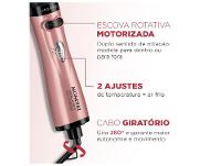 Escova Rotativa Mondial Golden Rose ER-12-GR 1000W Cerâmica com Argan