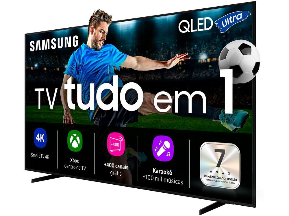 Smart TV 55" Samsung Ultra 4K QLED QN55Q7FAAGXZD Tizen Q4 AI 3 HDMI - 9