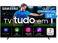 Smart TV 55" Samsung Ultra 4K QLED QN55Q7FAAGXZD Tizen Q4 AI 3 HDMI - 1
