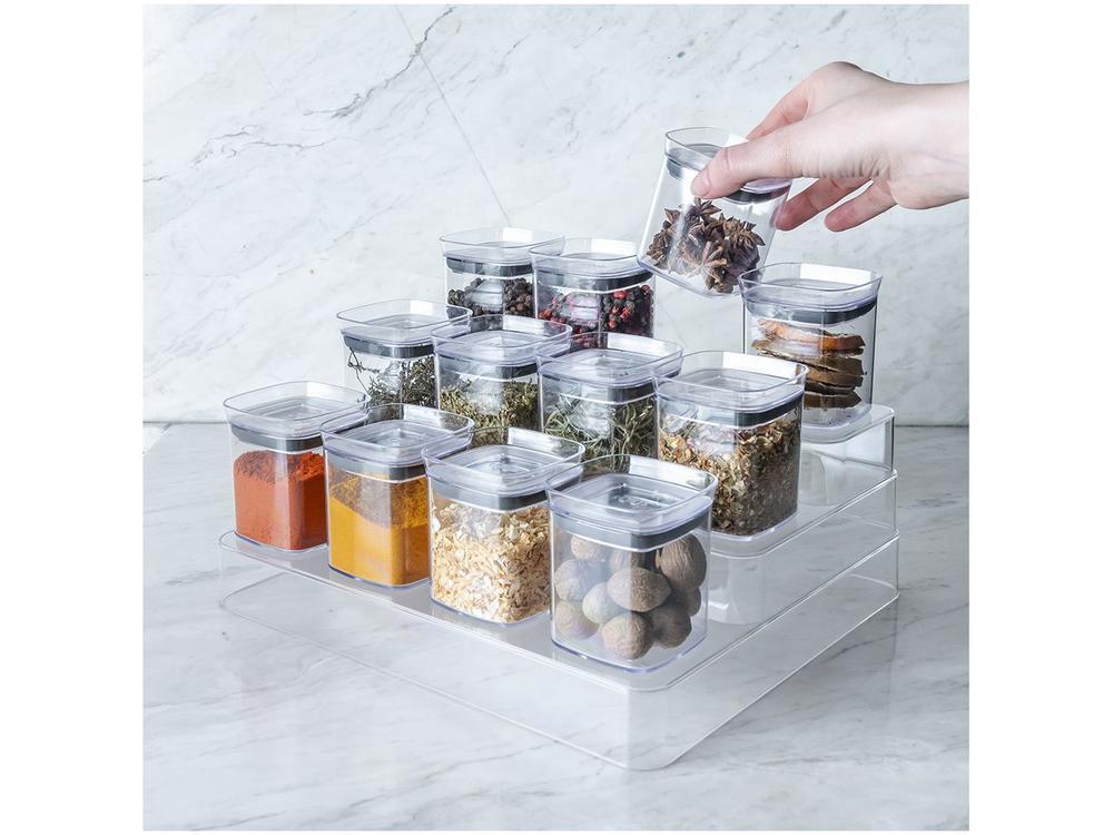 Porta-Mantimentos de Plástico Hermético Retangular 150ml Ou Block - 2