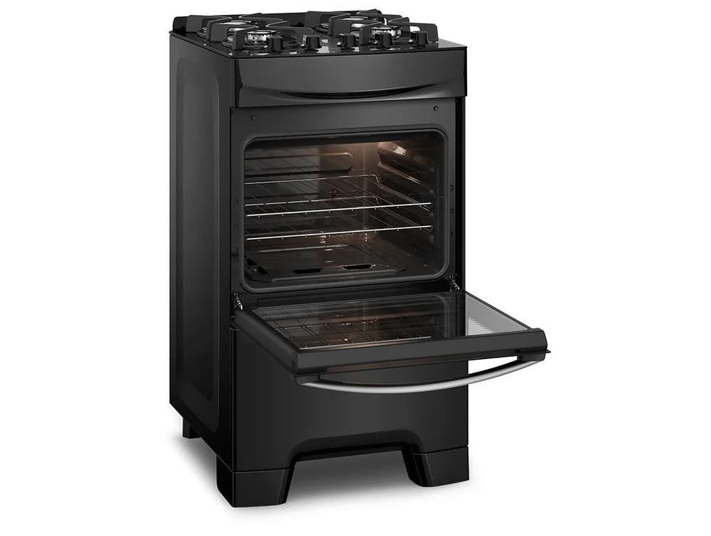 Fogão 4 Bocas Continental Inox Preto FC4GB - 8