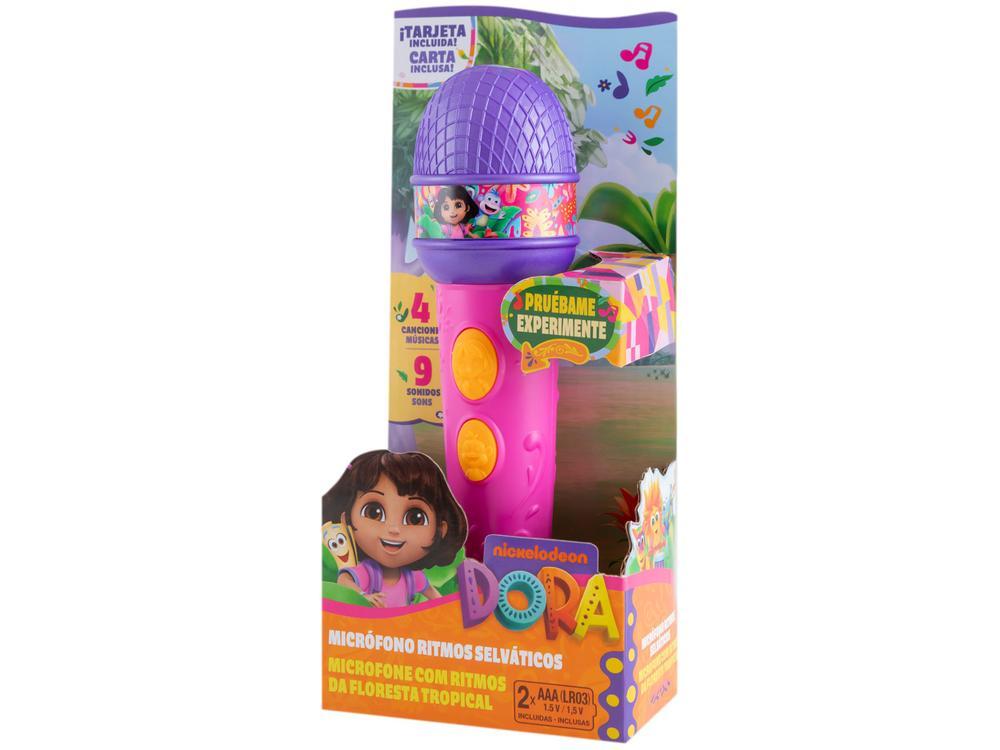 Microfone Infantil Emite Sons Dora Aventureira - 5