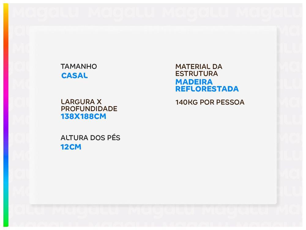 Base Cama Box Casal Umaflex 26x138x188cm Harmony Plus - 2
