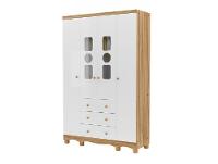 Guarda-roupa de Bebê 3 Gavetas 4 Portas Ninho Móveis Peroba - 1