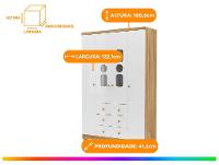 Guarda-roupa de Bebê 3 Gavetas 4 Portas Ninho Móveis Peroba - 3