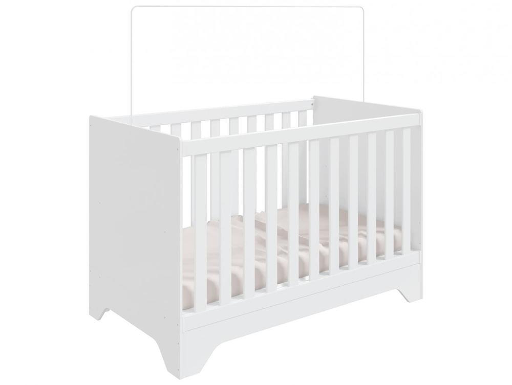 Berço Mini Cama Branco Moveis Peroba Encantare - 1
