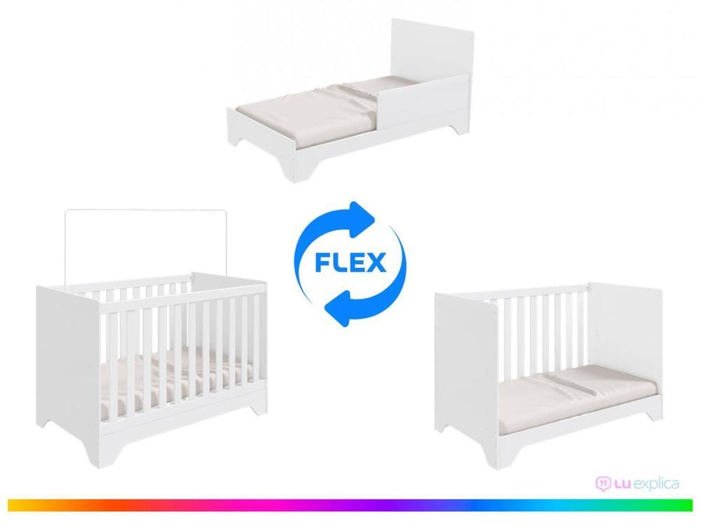 Berço Mini Cama Branco Moveis Peroba Encantare - 3