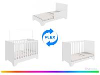 Berço Mini Cama Branco Moveis Peroba Encantare - 3