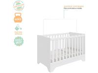 Berço Mini Cama Branco Moveis Peroba Encantare - 8