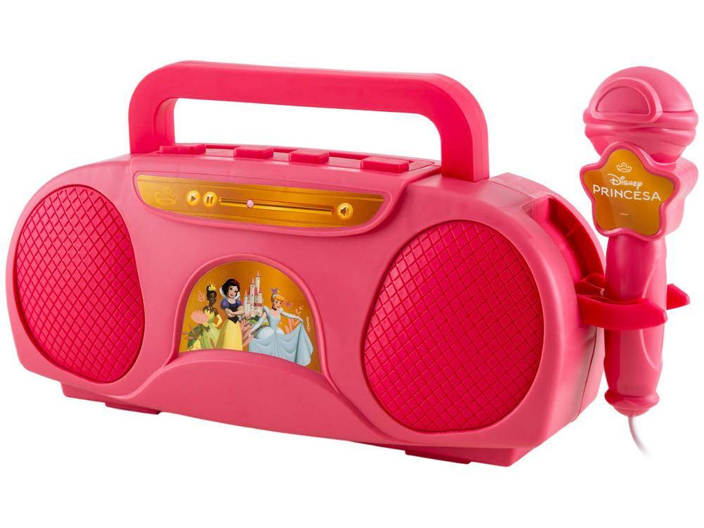 Caixa de Som Amplificada Candide Disney Princesas Boom Box Karaokê - 1