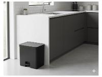 Lixeira para Cozinha com Pedal Basculante 20L Ou Trium - 4