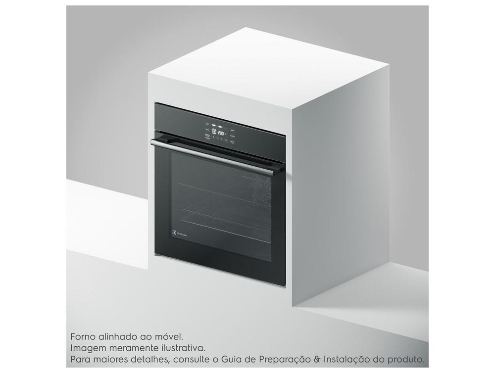 Forno Elétrico de Embutir Electrolux Multifuncional 80L Preto Experience OE8EA - 2