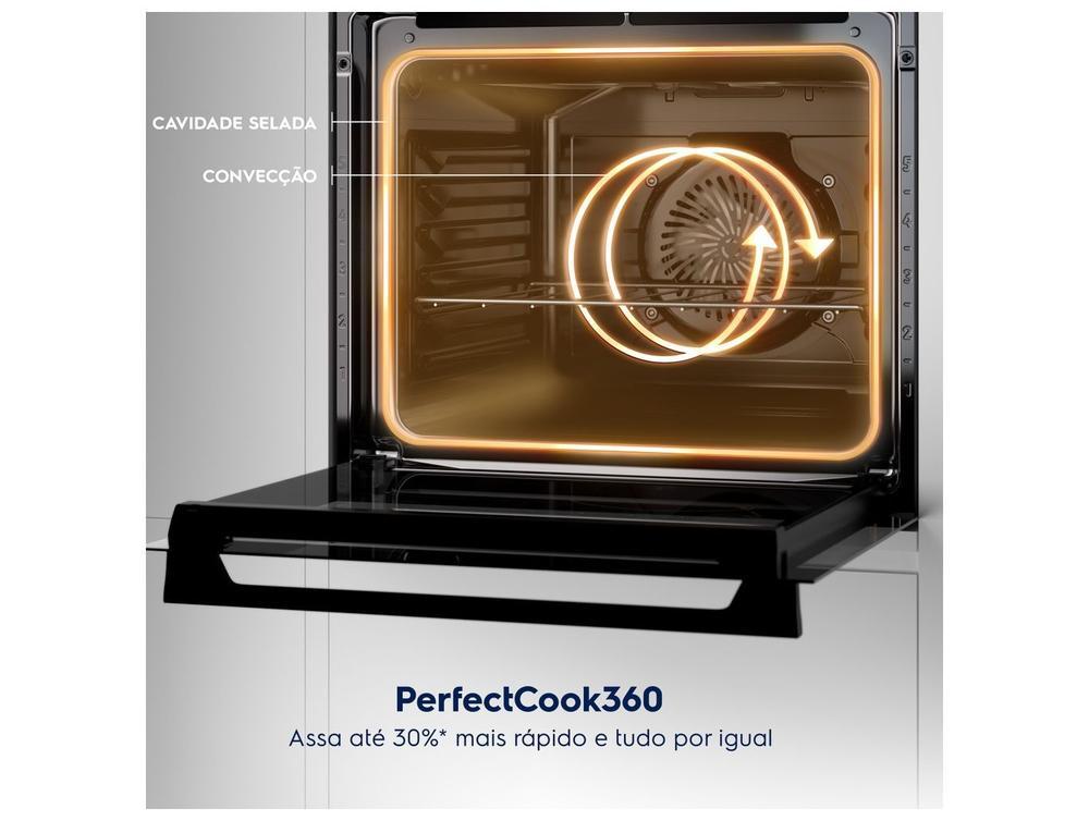 Forno Elétrico de Embutir Electrolux Multifuncional 80L Preto Experience OE8EA - 7