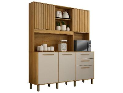 Cozinha Compacta Valdemóveis Diamante 5 Portas 2 Gavetas