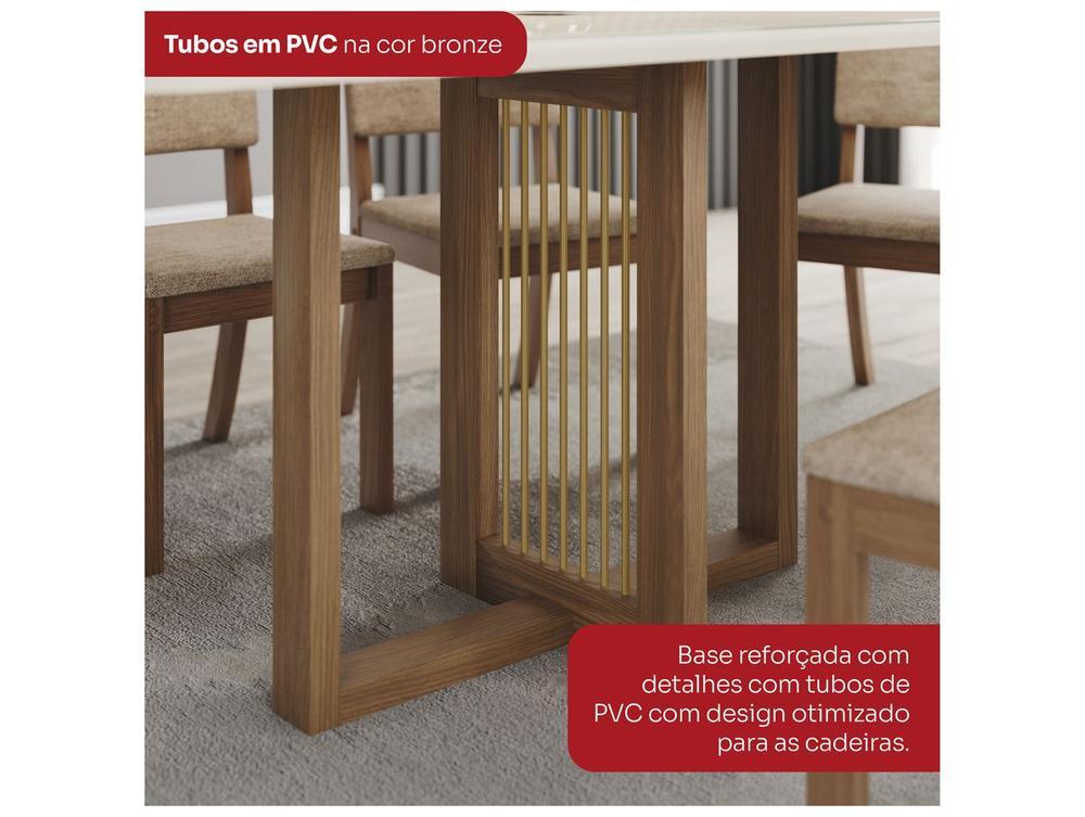 Mesa de Jantar 6 Cadeiras Retangular Henn Natalí - 7