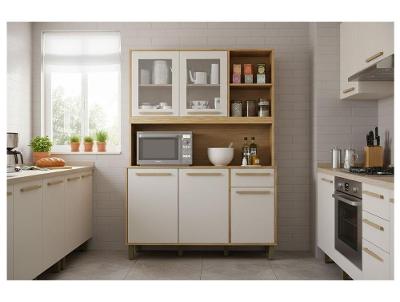 Cozinha Compacta Valdemóveis Rubi 5 Portas 1 Gaveta