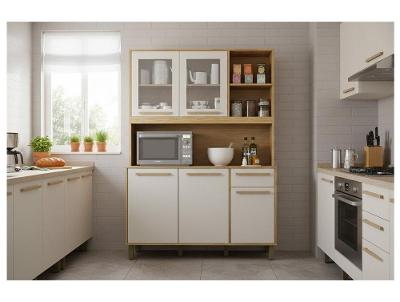 Cozinha Compacta Valdemóveis Rubi 5 Portas 1 Gaveta