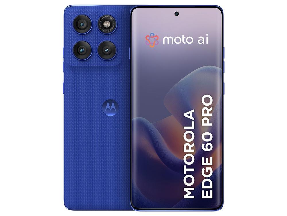Smartphone Motorola Edge 60 Pro 256GB Azul 5G 24GB RAM 6,7" Câm. Tripla + Selfie 50MP - 1