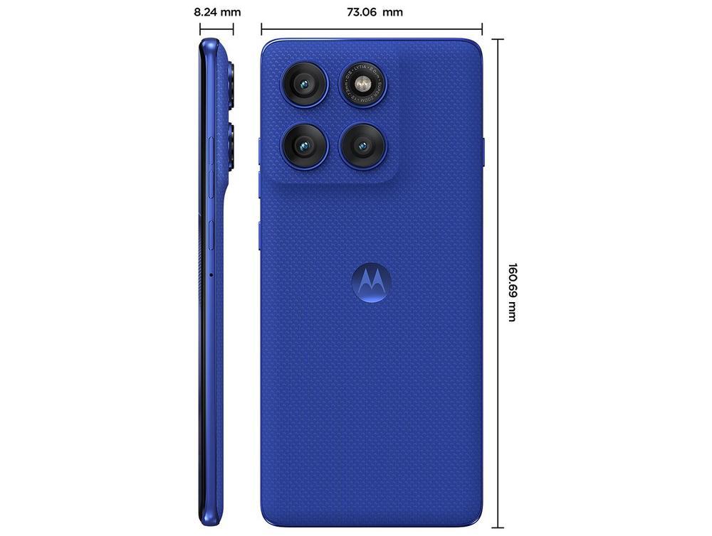 Smartphone Motorola Edge 60 Pro 256GB Azul 5G 24GB RAM 6,7" Câm. Tripla + Selfie 50MP - 9