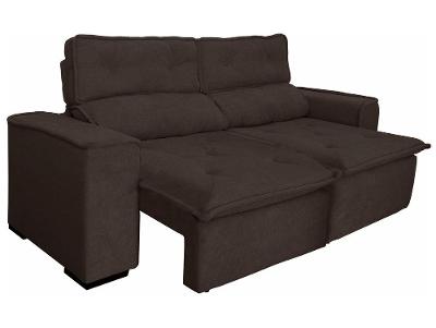 Sofá 3 Lugares Retrátil Reclinável Suede Califórnia JW Estofados