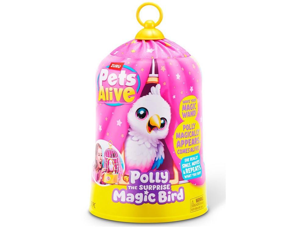 Pelúcia Pets Alive Polly Magic Bird Emite Som  - 7