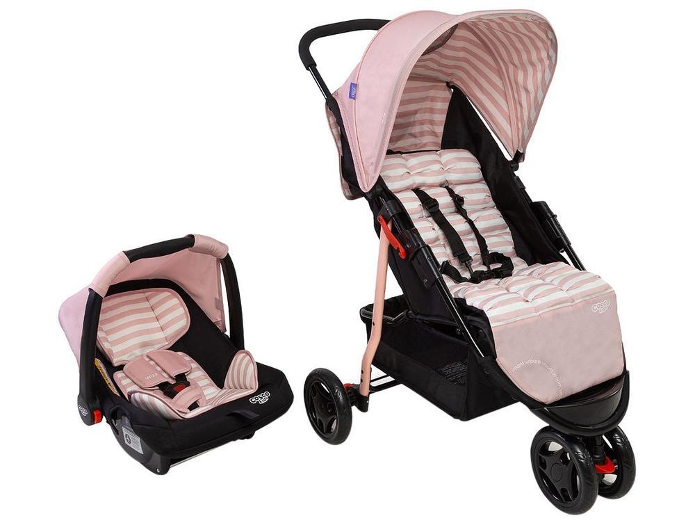 Carrinho de Bebê com Bebê Conforto Cosco Kids Toffy Duo 3 Rodas 0 a 15kg - 1