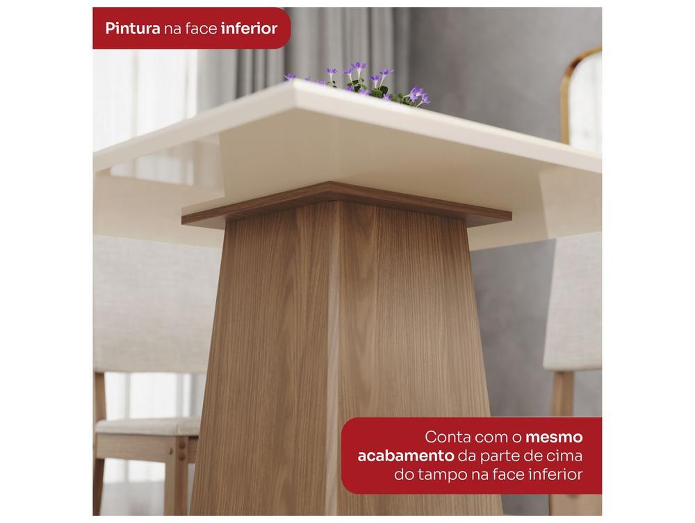 Mesa de Jantar 4 Cadeiras Quadrada Henn Dora - 7