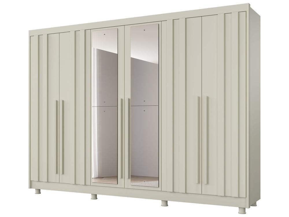 Guarda-roupa Casal com Espelho 4 Gavetas 6 Portas Made Marcs Torino - 7