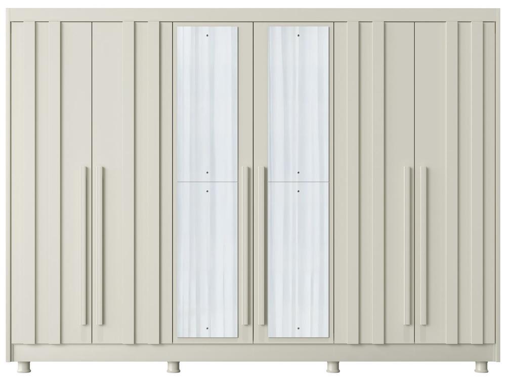 Guarda-roupa Casal com Espelho 4 Gavetas 6 Portas Made Marcs Torino - 8