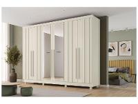 Guarda-roupa Casal com Espelho 4 Gavetas 6 Portas Made Marcs Torino - 1