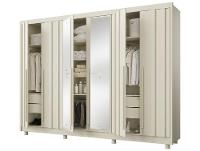 Guarda-roupa Casal com Espelho 4 Gavetas 6 Portas Made Marcs Torino - 6