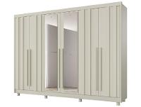 Guarda-roupa Casal com Espelho 4 Gavetas 6 Portas Made Marcs Torino - 7