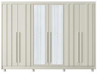 Guarda-roupa Casal com Espelho 4 Gavetas 6 Portas Made Marcs Torino - 8