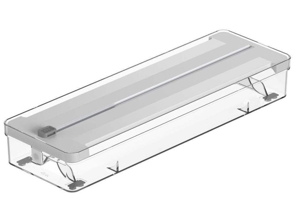 Caixa Organizadora de Rolos com Tampa Ou Clear Branca - 1