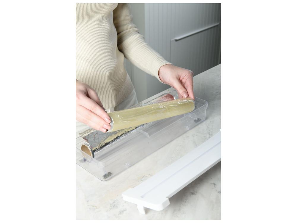 Caixa Organizadora de Rolos com Tampa Ou Clear Branca - 2