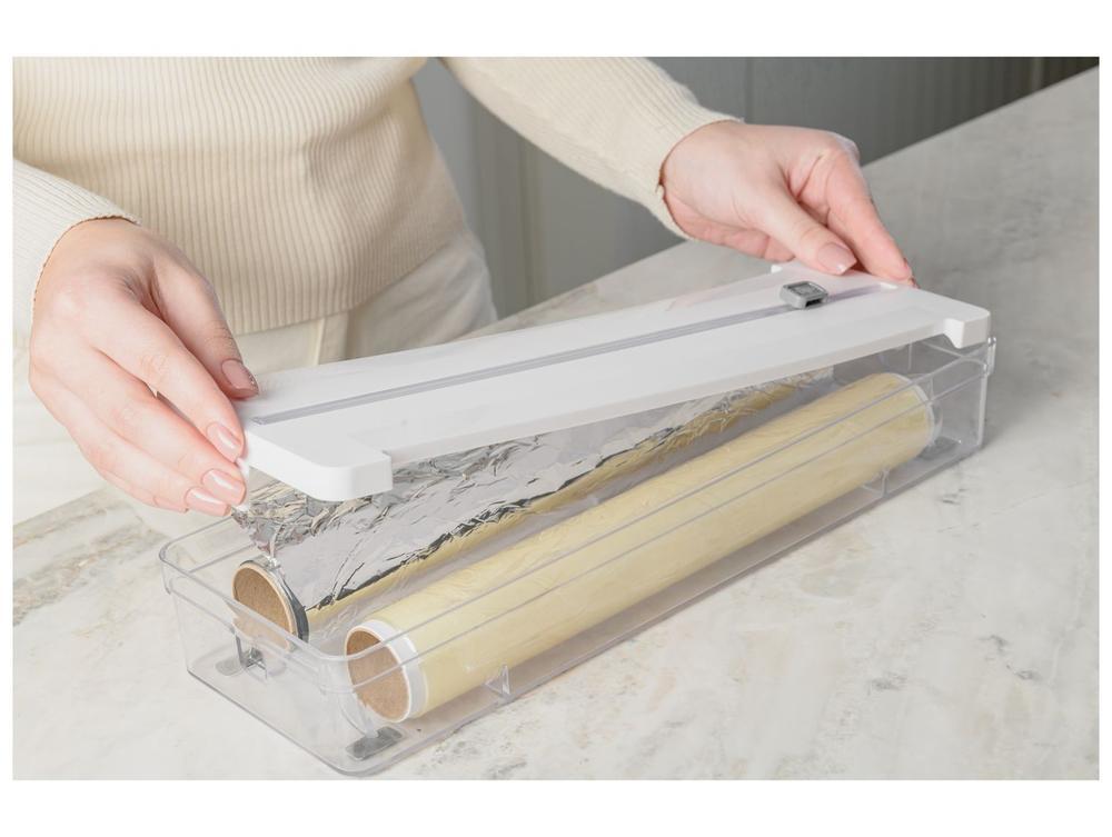 Caixa Organizadora de Rolos com Tampa Ou Clear Branca - 3