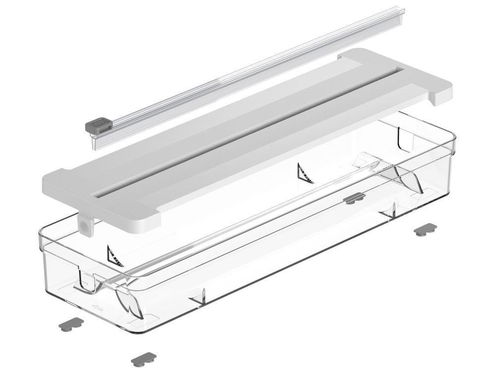 Caixa Organizadora de Rolos com Tampa Ou Clear Branca - 7