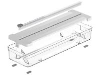 Caixa Organizadora de Rolos com Tampa Ou Clear Branca - 7