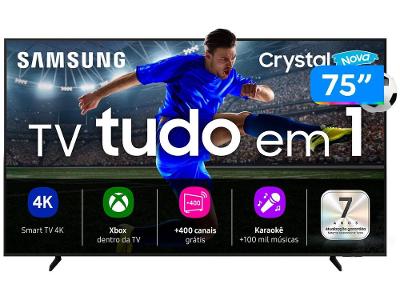 Smart TV 75" Samsung 4K UHD Crystal 75U8600F Tizen 3 HDMI