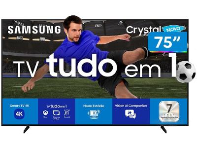 Smart TV 75" Samsung 4K UHD Crystal 75U8600F Tizen 3 HDMI