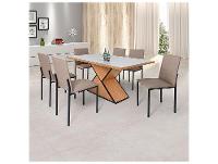 Mesa de Jantar 6 Cadeiras Retangular Ciplafe Dubai - 1