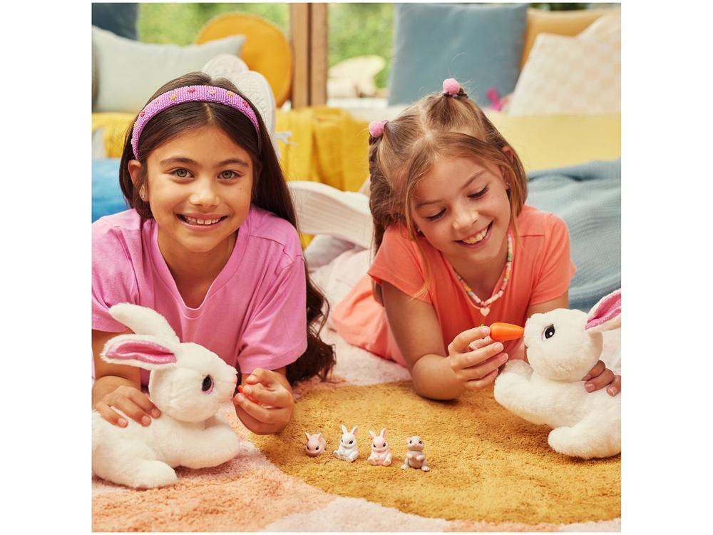 Pelúcia Pets Alive Mamãe Coelha Mama Bunny & Baby  - 4