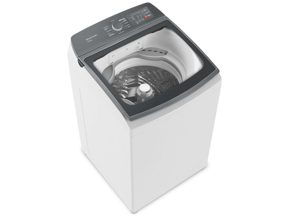 Lavadora de Roupas Brastemp 18kg Cesto Inox 12 Programas de Lavagem Branca BWF18AB - 5