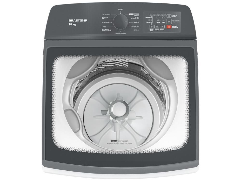 Lavadora de Roupas Brastemp 18kg Cesto Inox 12 Programas de Lavagem Branca BWF18AB - 6