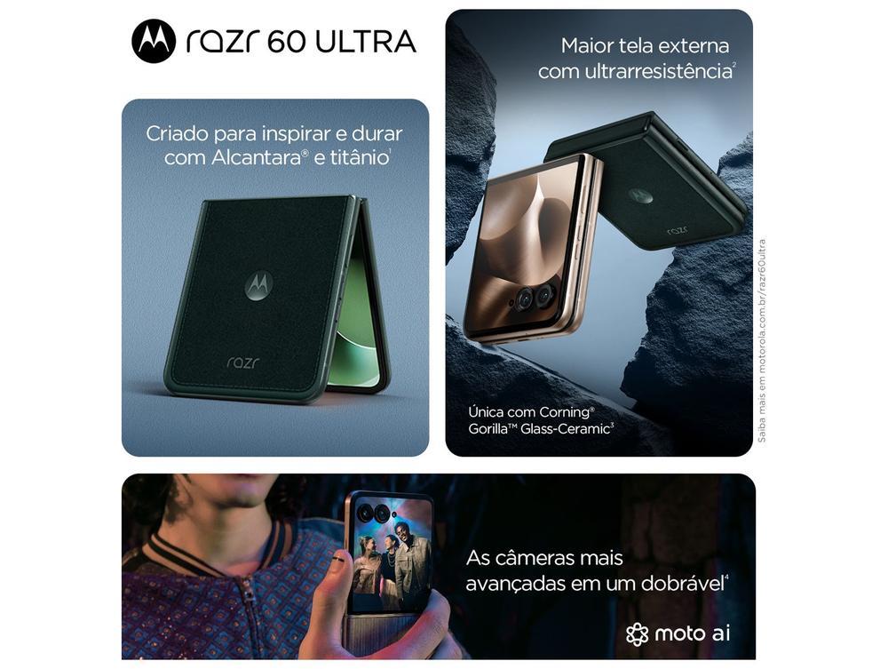 Smartphone Motorola Razr 60 Ultra 1TB Madeira 5G 32GB RAM 7" Câm. Dupla + Selfie 50MP - 5