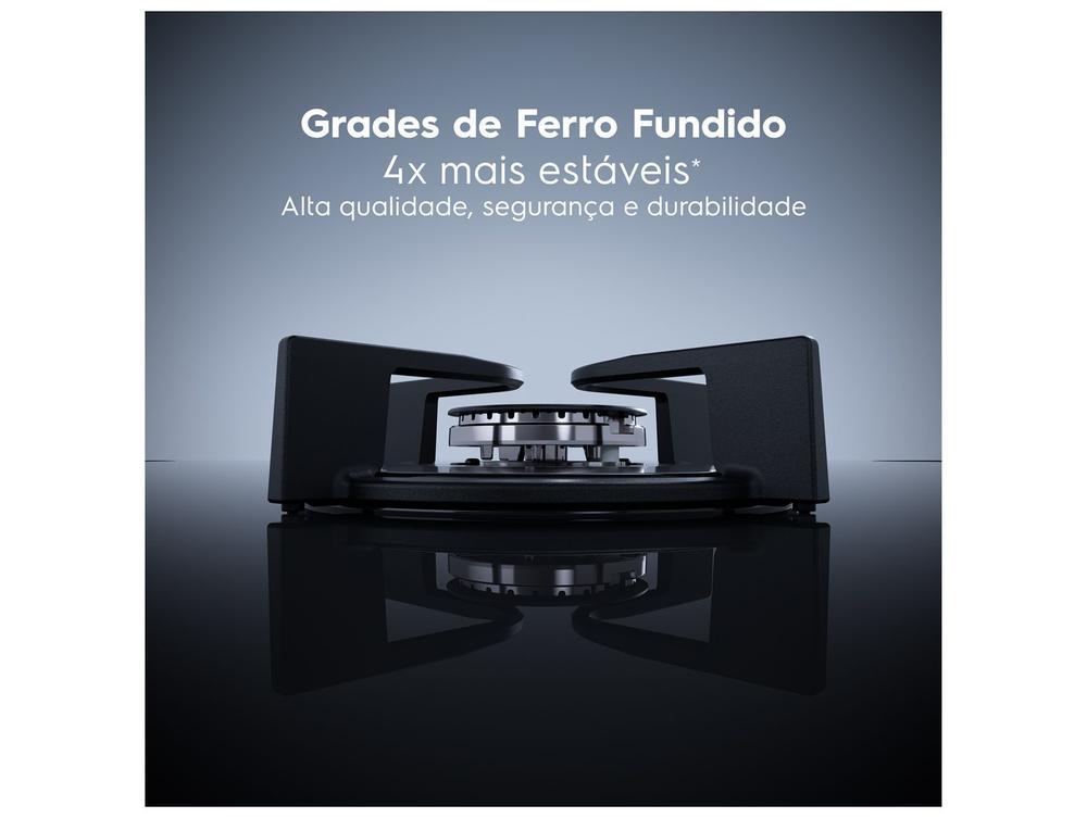 Cooktop 5 Bocas a Gás GLP Electrolux Preto Acendimento Automático Experience KE5GC - 3