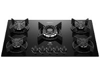 Cooktop 5 Bocas a Gás GLP Electrolux Preto Acendimento Automático Experience KE5GC - 1