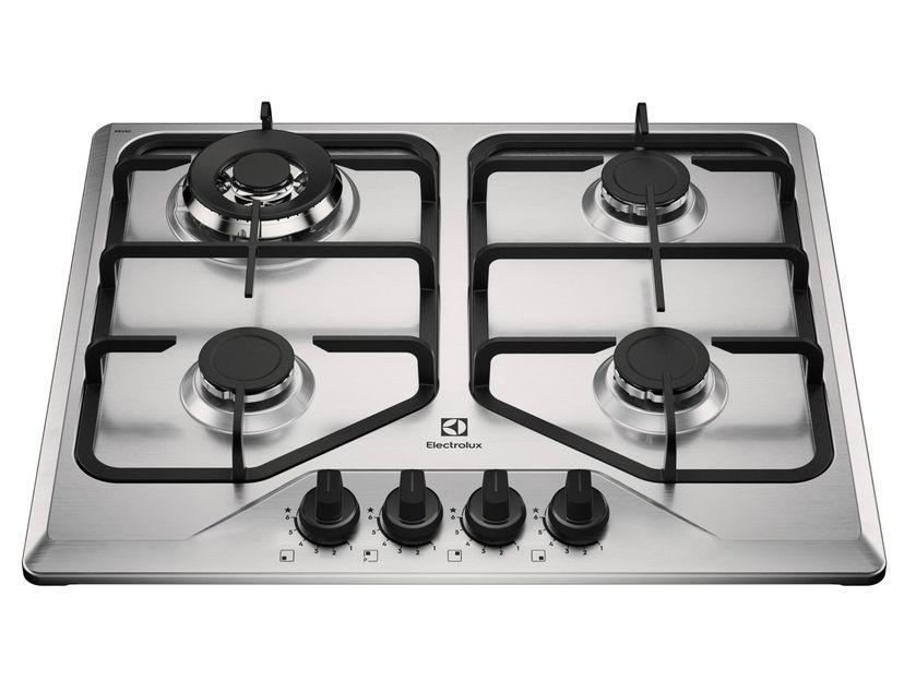 Cooktop 4 Bocas a Gás GLP Electrolux Inox KE4XC - 1